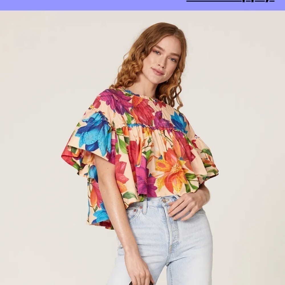 FARM Rio Marys Garden Blouse size S